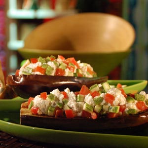 Receta para celíacos: berenjenas rojas