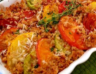 Tomates gratinados