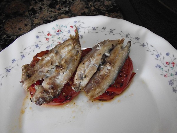Milhojas de Anchoa a la Plancha con Tomate