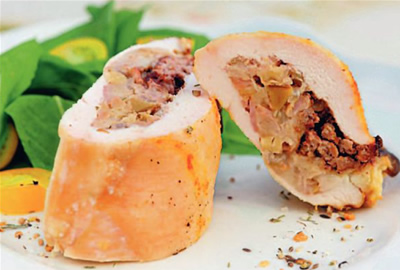 Pechuguitas de pollo rellenas