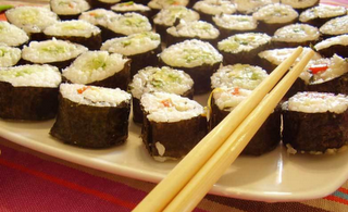 Sushi al estilo vegetariano Sushi al estilo vegetariano