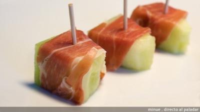 Melón con jamón, una combinación saludable como aperitivo Melón con jamón, una combinación saludable como aperitivo