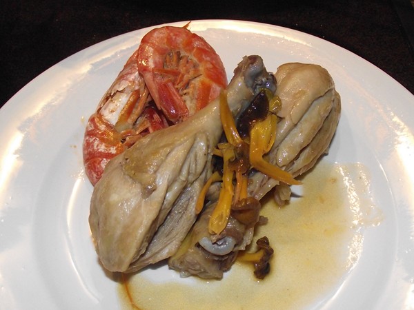 Pollo con Gambas y Setas Pollo con Gambas y Setas