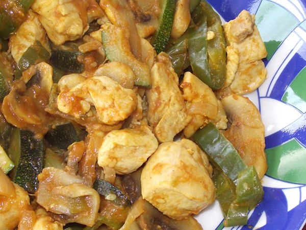 Pollo al Curry con Verduras