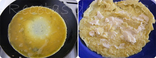 DSCF4722 Rollito de tortilla francesa rellena de queso