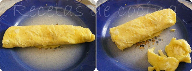 DSCF4724 Rollito de tortilla francesa rellena de queso