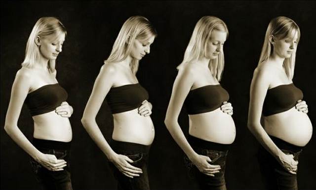 Cambios fisicos durante el embarazo en la mujer