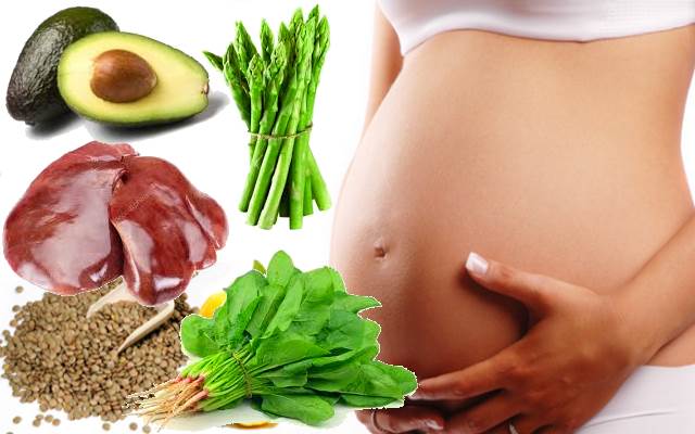 Resultado de imagen para Alimentos ricos en ácido fólico durante el embarazo