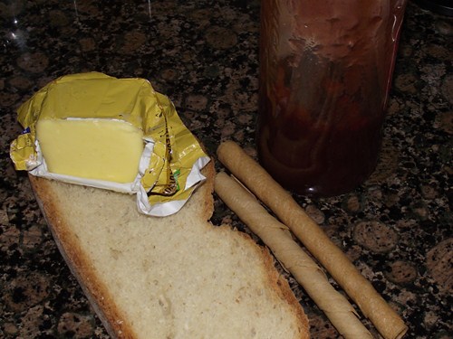 ingredientes-receta DSCF6018 AB Tostada de mantequilla y mermelada