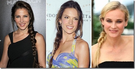 Trenzas de espiga famosas