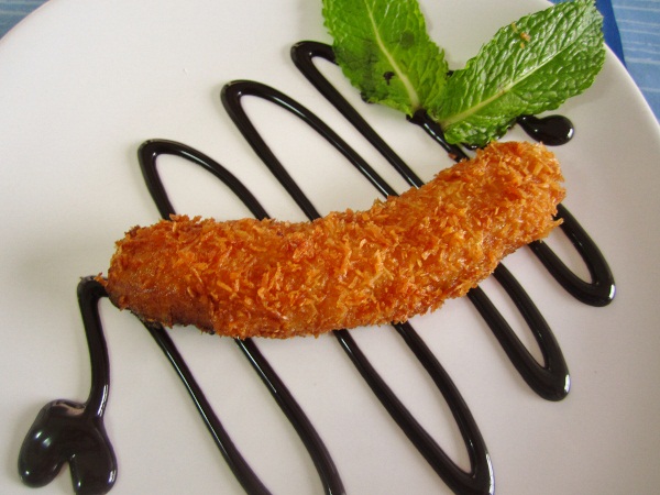 bananas fritas con coco 7 Bananas fritas con coco