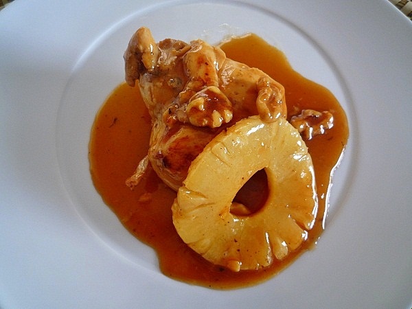 pollo con salsa de piña y miel 71 Pollo con salsa de piña y miel