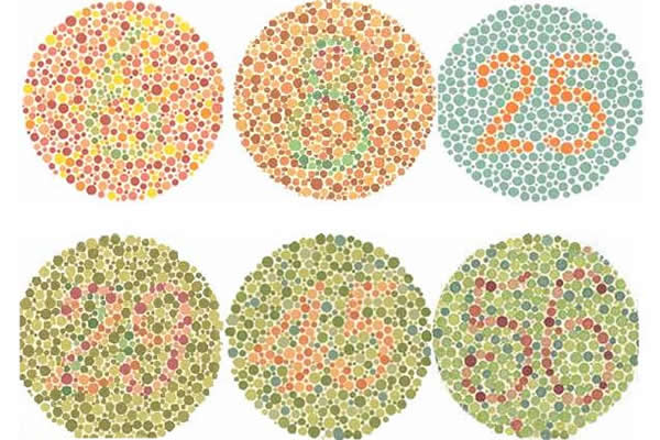 pruebas de daltonismo numeros
