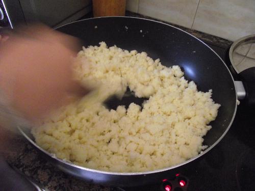 segundo paso Migas de Almería