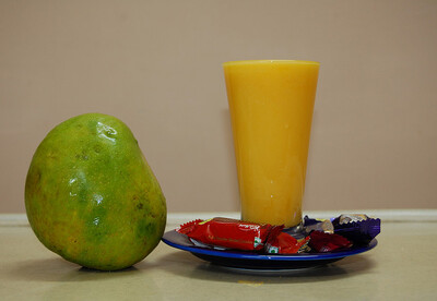 Batido light de piña y mango Batido light de piña y mango