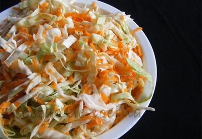 Ensalada de col y zanahoria Ensalada de col y zanahoria