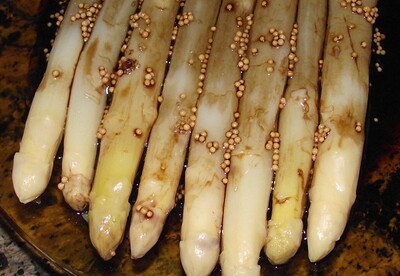 Espárragos Blancos con Vinagreta de Mostaza Espárragos Blancos con Vinagreta de Mostaza