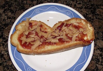 Tostada de mantequilla y mermelada Tostada de mantequilla y mermelada