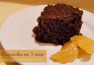 Bizcocho en 5 minutos Bizcocho en 5 minutos