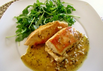 Pollo al vino blanco Pollo al vino blanco