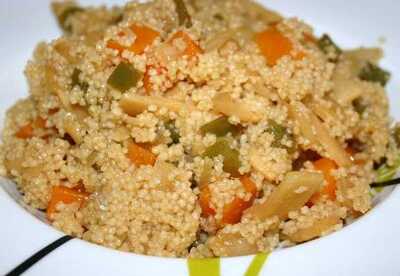 Receta de cous cous con vegetales al wok Receta de cous cous con vegetales al wok