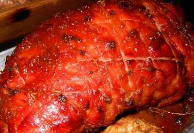 Receta de pierna de cerdo glaseada Receta de pierna de cerdo glaseada