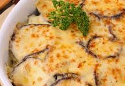 Berenjenas gratinadas, baja en calorías Berenjenas gratinadas, baja en calorías