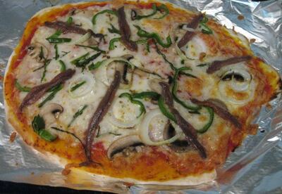 Pizza casera. Pizza casera.