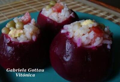 Remolachas rellenas. Receta saludable Remolachas rellenas. Receta saludable