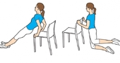 Ejercicios con silla para hacer en casa Ejercicios con silla para hacer en casa