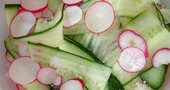 Ensalada de pepino y rabanitos para el colesterol Ensalada de pepino y rabanitos para el colesterol