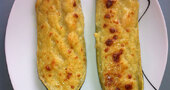 Calabacines rellenos de gambas Calabacines rellenos de gambas