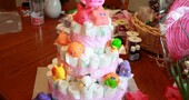 Tartas de pañales, la nueva tendencia en regalos para embarazadas Tartas de pañales, la nueva tendencia en regalos para embarazadas